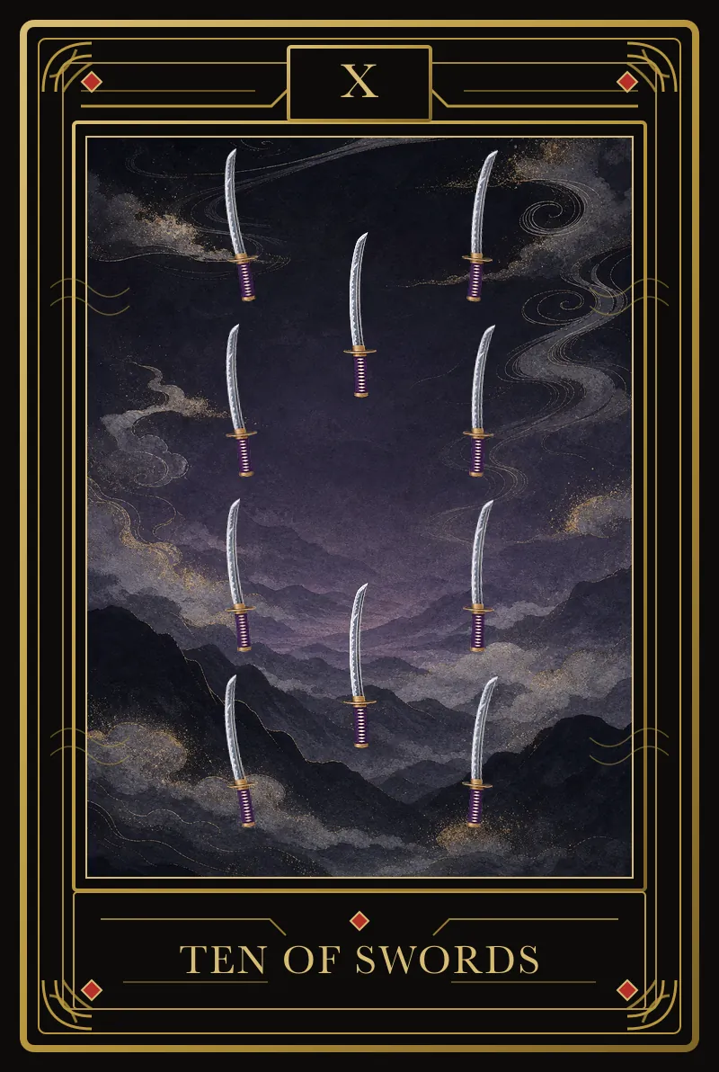 ソードの10 - Ten of Swords